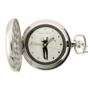 Colibri Golfer Pocket Watch Hunting Case with Chain in Wooden Box Model PWQ098500J