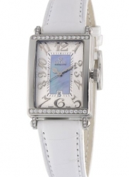 Gevril Women's 7247NT.1 Blue Mother-of-Pearl Genuine Alligator Strap Watch