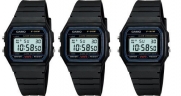 Casio #F91W-1 Men's Special Package Deal (3 Classic Chronograph Alarm Watches)