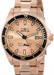 Invicta Women's 15137SYB Pro Diver Rose Gold Dial 18k Ion-Plated Stainless Steel Watch with Impact Case