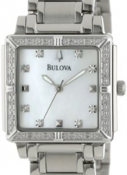 Bulova Women's 96R107 Diamond Accented Mother of Pearl Dial Watch