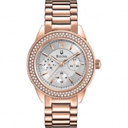 Bulova 97N101 Ladies Rose Gold Watch