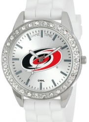 Game Time Women's NHL-FRO-CAR Frost NHL Series Carolina Hurricanes 3-Hand Analog Watch