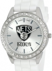 Game Time Women's NBA-FRO-BK Frost NBA Series Brooklyn Nets 3-Hand Analog Watch