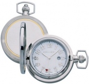 Colibri Pocket Watch Stainless Steel & 14KT Gold Mother of Pearl Dial PWQ096986S