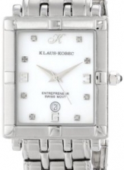 Klaus Kobec Men's 7030-M Entrepreneur Swiss Quartz Stainless Steel Diamond Watch