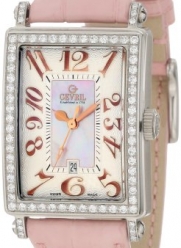 Gevril Women's 7248RL Mini Quartz Avenue of Americas Pink Diamond Watch