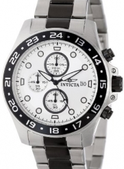 Invicta Men's 15209 Pro Diver Chronograph Silver Dial Two Tone Stainless Steel Watch