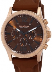 Caravelle New York Men's 44A102 Analog Display Japanese Quartz Brown Watch