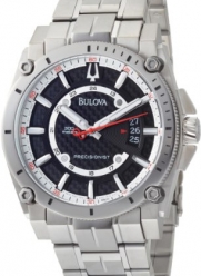 Bulova Men's 96B133 Precisionist Champlain Black Dial Titanium Bracelet Watch