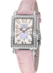 Gevril Women's 8248RL Super Mini Quartz Pink Mother of Pearl Diamond Watch