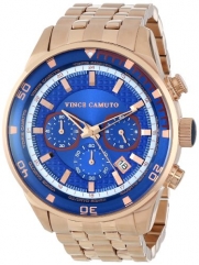 Vince Camuto Men's VC/1044BLRG The Admiral Chronograph Rose Gold-Tone Bracelet Watch