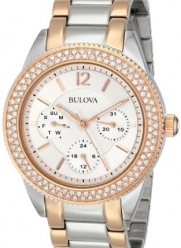 Bulova Women's 98N100 Multi-Function Crystal Bracelet Watch