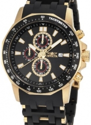 Invicta Men's 1931 Sea Spider Chronograph Black Dial Black Polyurethane Watch