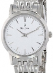 Bulova Women's 96L131 Silver White Dial Bracelet Watch