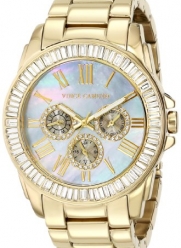 Vince Camuto Women's VC/5158GMGB Swarovski Crystal Accented Multi-Function Gold-Tone Bracelet Watch