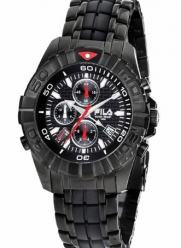 Fila Men's Mastertime Chronograph Black Dial Watch #FA0794-61