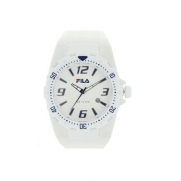 Fila Unisex White Dial Watch FL38023001 with Date and PU Strap