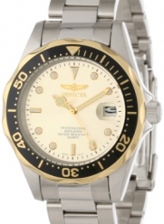 Invicta Men's 12808X Pro Diver Gold Dial Stainless Steel Watch