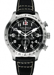 NAUTICA Watch A15535G BFD 101 Diver chrono black dial black strap