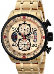 Invicta Men's 17205 AVIATOR 18k Gold Ion-Plated Watch