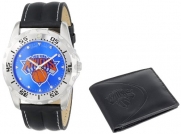 Game Time Unisex NBA-WWS-NY Wallet and New York Knicks NBA Watch Set