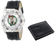 Game Time Unisex NBA-WWS-BOS Wallet and Boston Celtics NBA Watch Set