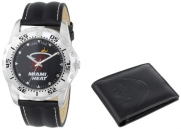 Game Time Unisex NBA-WWS-MIA Wallet and Miami Heat NBA Watch Set