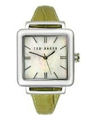 Ted Baker Women's TE2017 Green/White Leather Watch