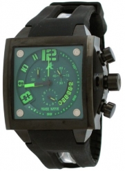 Adee Kaye #AK7115-MIPB Men's Persona Collection Polyurethane Strap Chronograph Watch