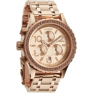 Nixon A404-897 Ladies 38-20 Chrono All Rose Gold Watch