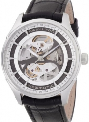 Hamilton Jazzmaster Viewmatic Automatic Skeleton Dial Black Leather Mens Watch H42555751