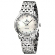 Omega De Ville Prestige Mother of Pearl Dial Stainless Steel Ladies Watch 424.10.27.60.05.001