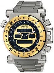 Invicta Men's 13074 Coalition Forces Analog-Digital Swiss-Quartz Silver Watch