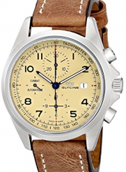 Glycine Unisex 3924-15AT-LB7BH Combat Stainless Steel Automatic Watch with Brown Leather Band