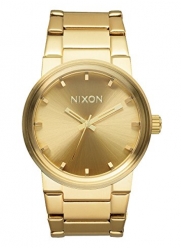 Nixon Cannon Gold Dial Gold-plated Mens Watch A1601891