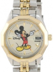 Disney Mickey Mouse Women's MCK342 Classic 'Moving Hands' Two-Tone Bracelet Watch