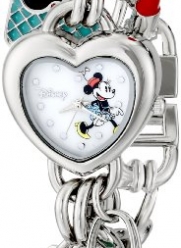 Disney Women's MN2010 Minnie Mouse Mother-of-Pearl Dial Charm Watch