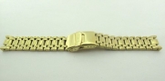 Joe Rodeo Master Ladies 19mm yellow gold color stainless steel Band.