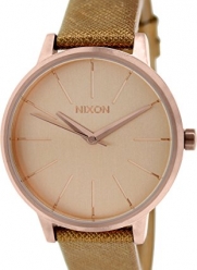 Nixon A108-1923 Ladies Kensington Leather Rose Gold Shimmer Watch