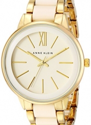 Anne Klein Women's AK/1412IVGB Gold-Tone and Ivory Resin Bracelet Watch