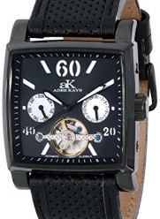 Adee Kaye Unisex ak9043-MIPB Wall Street Analog Display Automatic Self Wind Black Watch