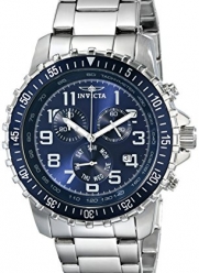 Invicta Men's 6621 II Collection Chronograph Stainless Steel Blue Dial Watch