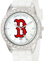 Game Time Women's MLB-FRO-BOS Frost Watch - Boston Red Sox - B Logo