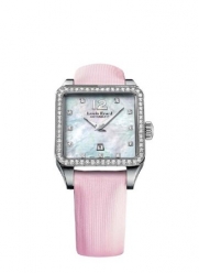 Louis Erard Women's 20700SE14.BDS60 Emotion Square Automatic Mother of Pearl Satin Diamond Watch