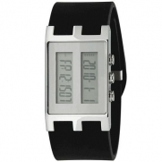 EOS Binary Nu Watch in Black with Silver Case