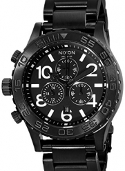 Nixon 42-20 Chrono Black Dial Steel Mens Watch A037001