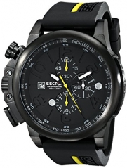 Sector Men's R3271776001 Action 450 Analog Display Quartz Black Watch