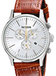 Nixon Men's A4051888 Sentry Chrono Leather Watch