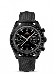 Omega Speedmaster Co-Axial Chronograph Black Dial Black Fabric Mens Watch 31192445101003